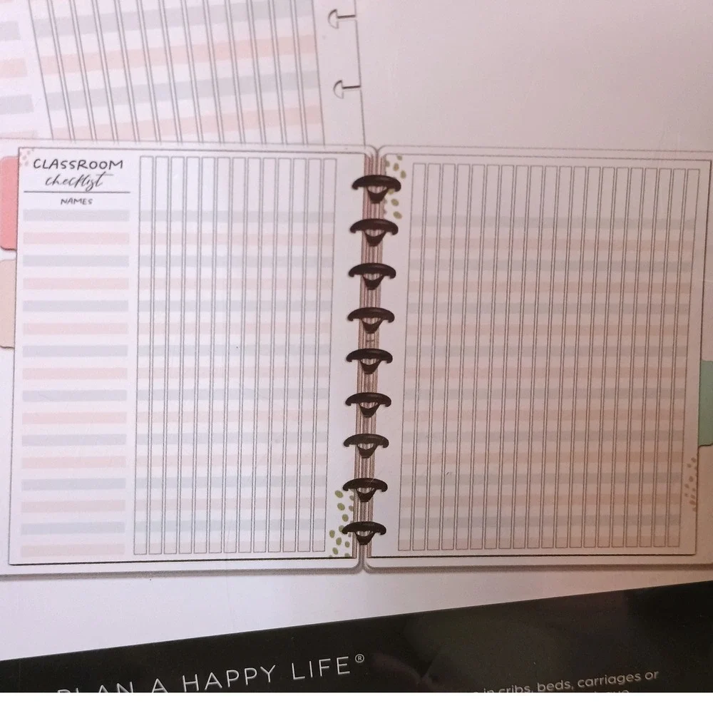 Happy Planner Classroom Checklist Paper 3 Packs 120 Sheets Disc Bound Classic
